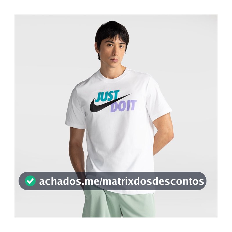 Camiseta Básica Masculina Nike Just Do It em Promoção