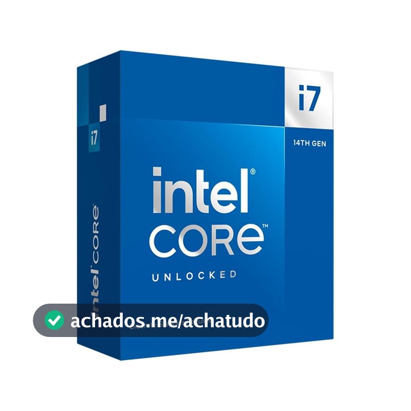 Processador Intel Core i7-14700KF, 3.4GHz (5.6 GHz Max Turbo), Cache 33MB, 20 Núcleos, 28 Threads, LGA 1700, Sem Vídeo Integrado - BX8071514700KF