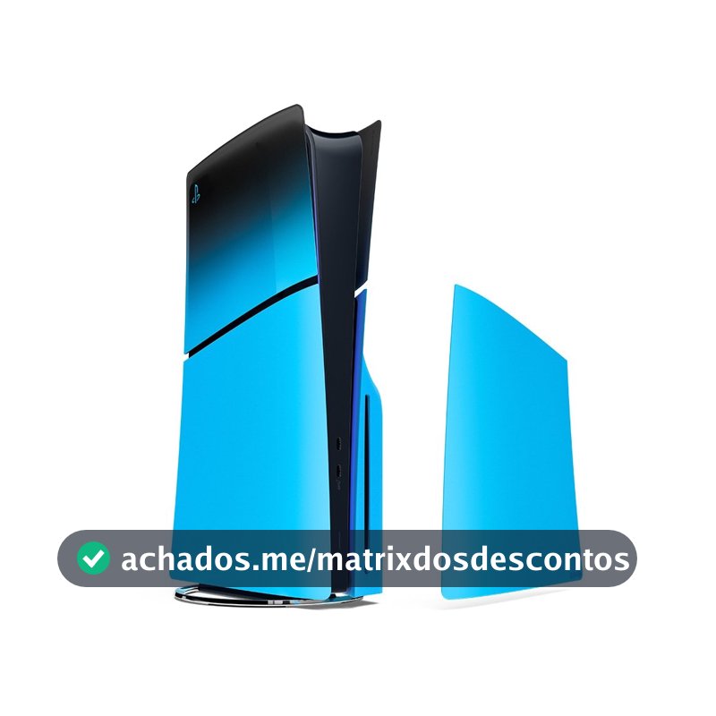 Tampa para Console PlayStation 5 Slim, Rhythm Blue - Hyperpop, Azul - 1000048568