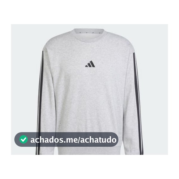 Moletinho Essentials Três Listras - Cinza adidas
