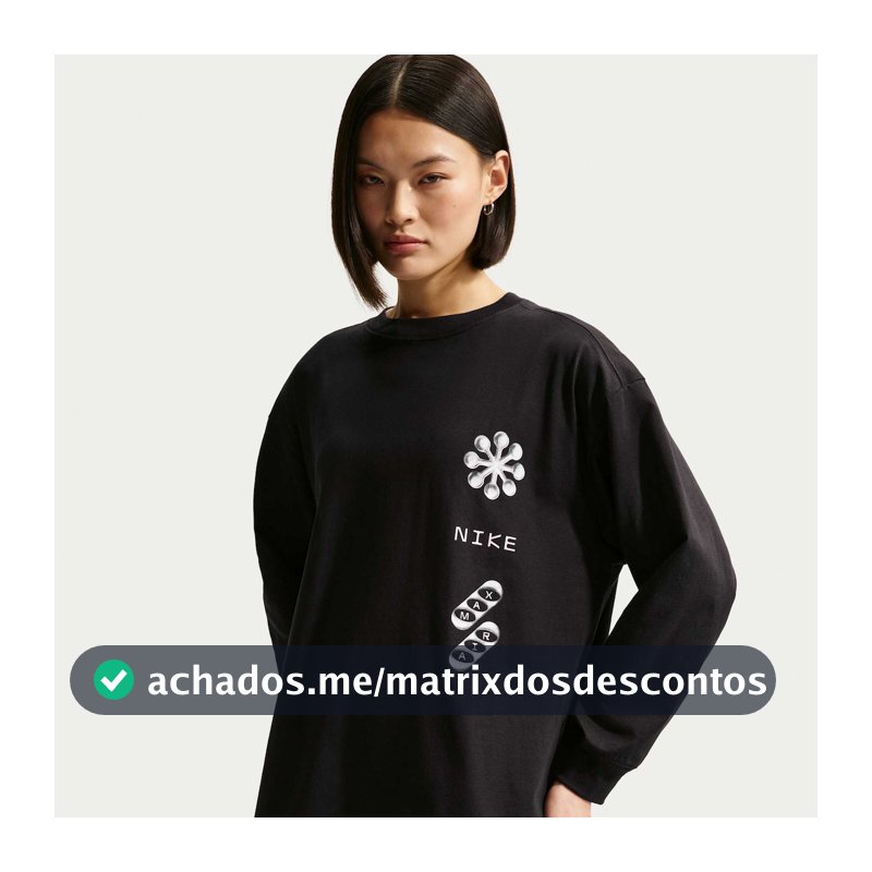 Camiseta Nike Sportswear Manga Longa Gpx Feminina