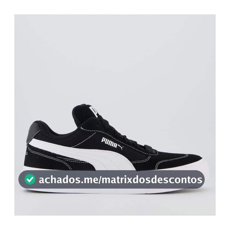T�nis Puma CC Park Vulc Preto e Branco