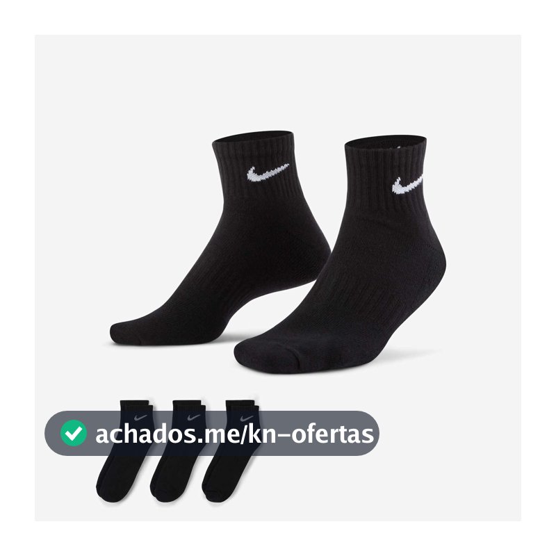 Meia Nike Everyday Cushion (3 Pares) Unissex