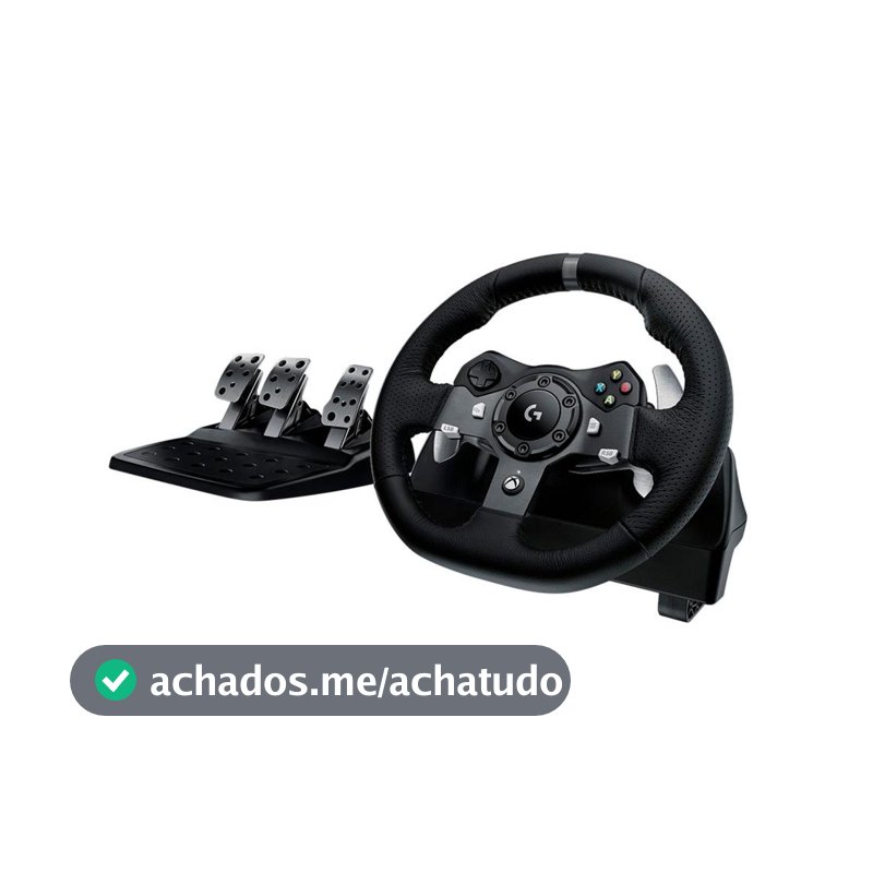 Volante Logitech G920 Driving Force para Xbox Series X|S, Xbox One e PC - 941-000122