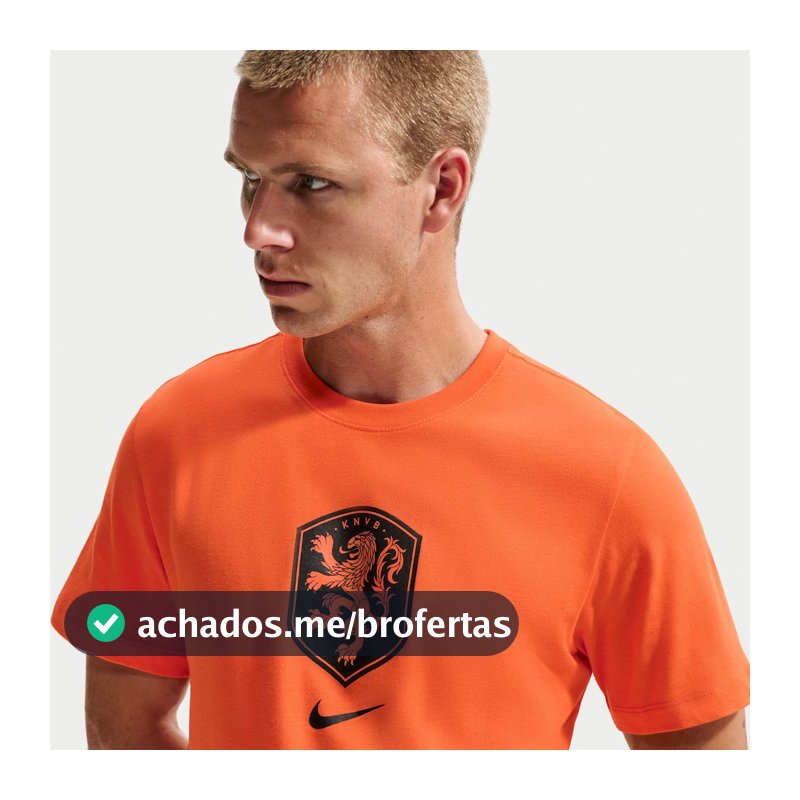 Camiseta Holanda Nike Crest Masculina