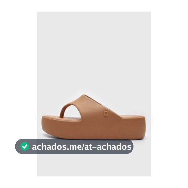 Sandália Melissa Platform Thong Ad Caramelo
