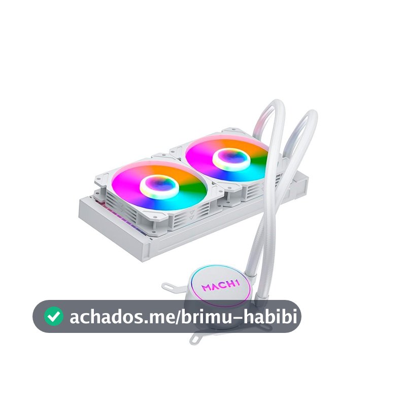 Water Cooler MACH1 Logic, RGB, 240mm, AMD e Intel, Branco - GK240W