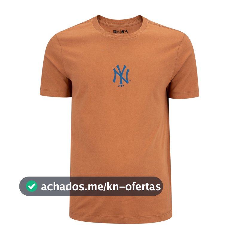 Camiseta Manga Curta New Era New York Yankees MLB Exclusivo - Masculina em Promoção