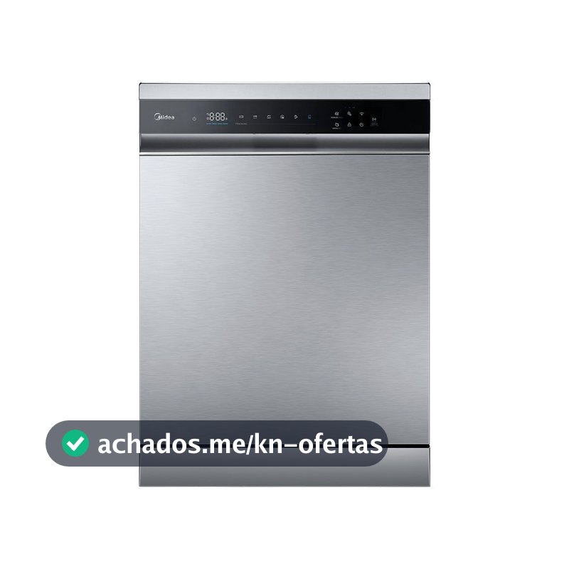 Lava-Louça Midea Smart Home Inox 16 Servicos (MDWEF1633GSS)