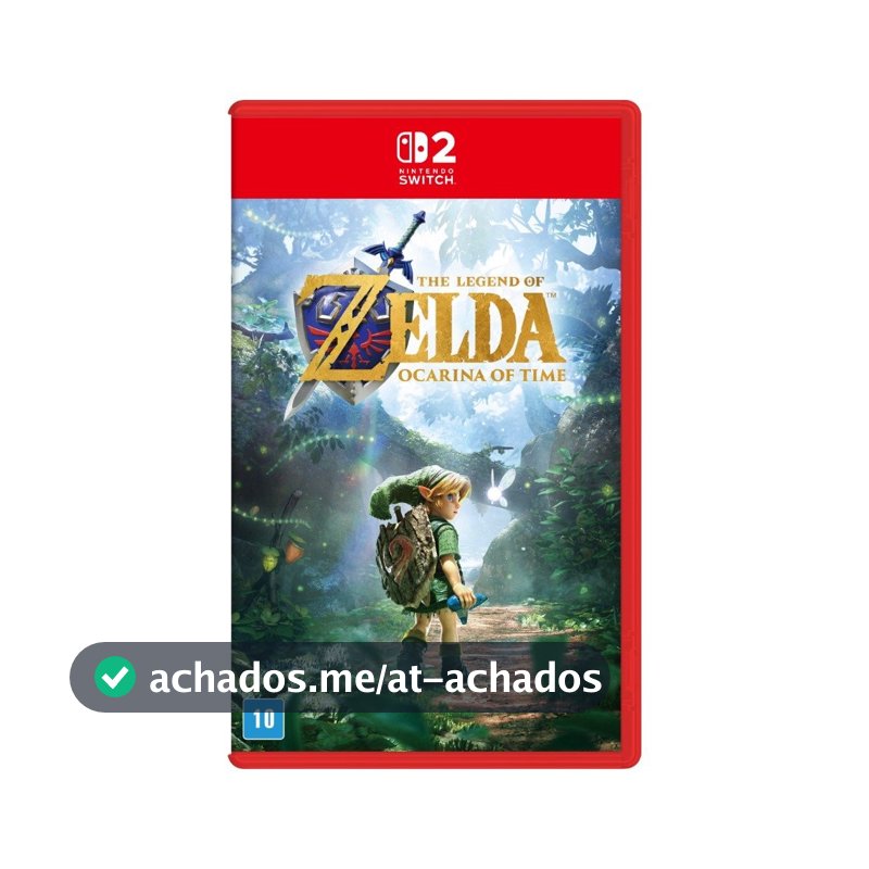 Jogo The Legend of Zelda: Ocarina of Time, Nintendo Switch 2, Edição Capa Normal Standard
