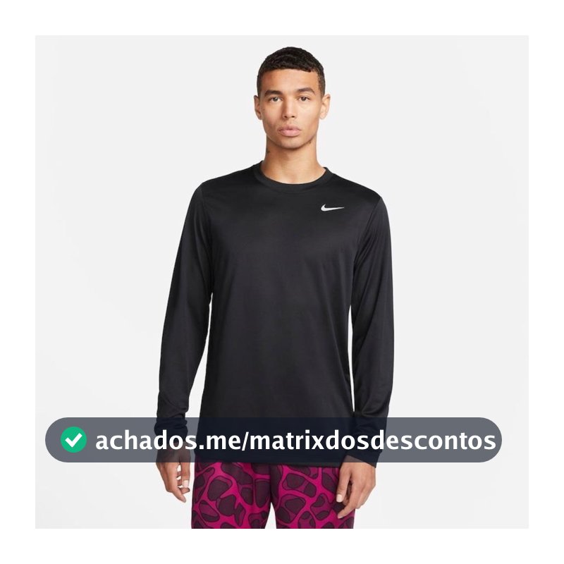 Camiseta Manga Longa Nike Dri-FIT Legend - Masculina em Promoção