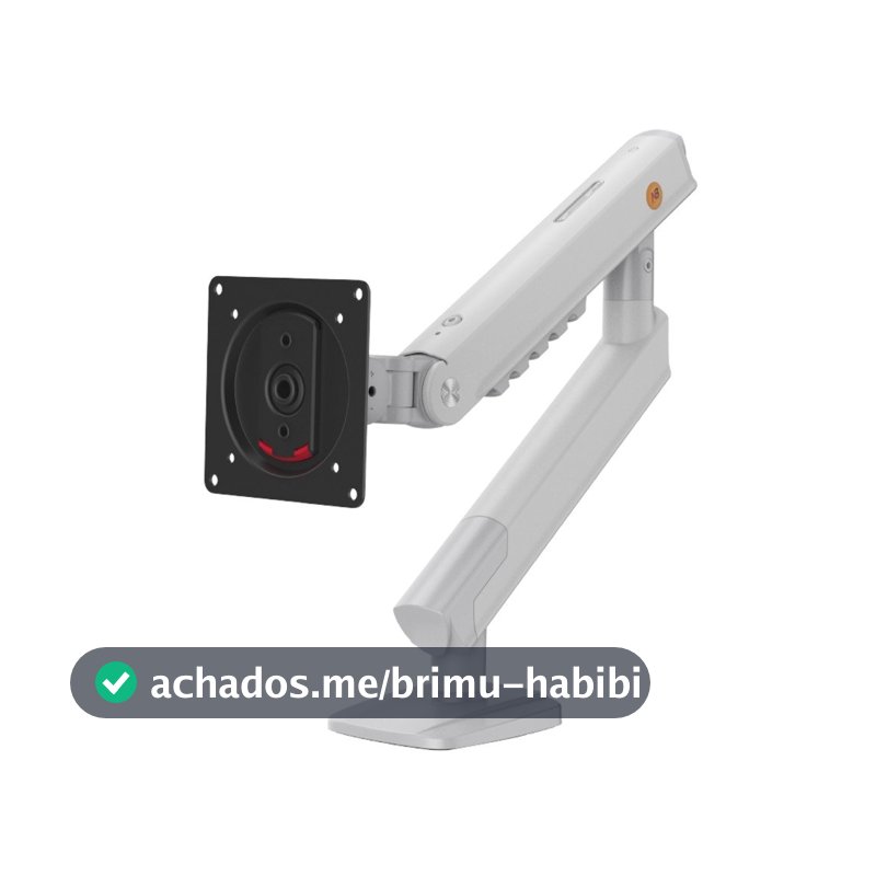 Suporte de Mesa Articulado para Monitor de 17" a 32" North Bayou, com Pistão a Gás, VESA, Branco - A5-XE NB