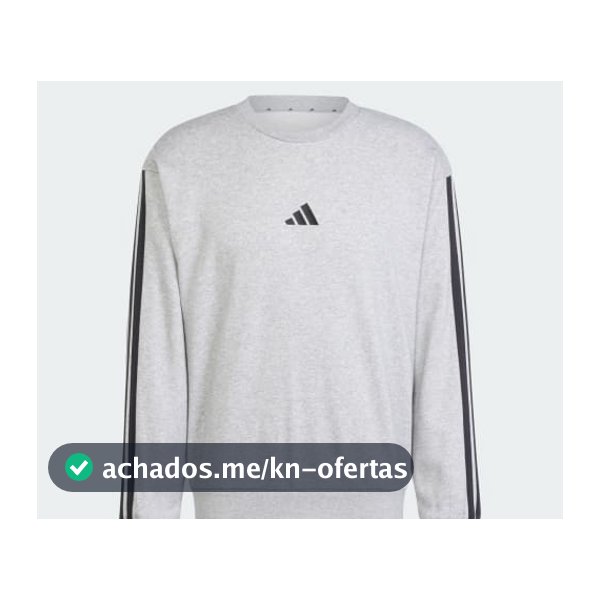 Moletinho Essentials Três Listras - Cinza adidas