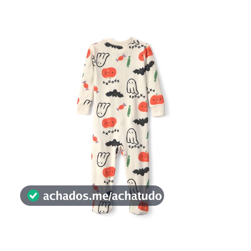 Macacão pijama Carter's bebê menino Halloween - Bege