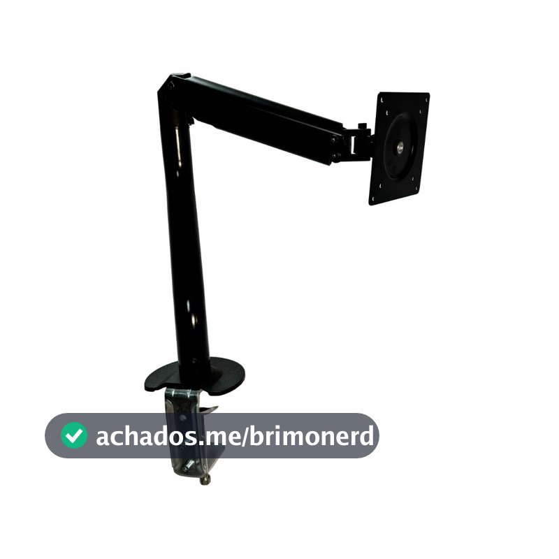 Suporte de Mesa Articulado para Monitor de 15" a 34" Iron Lift Rise Mode, Ajuste de altura, Pistão a Gás, Vesa, Preto - RM-IL-01-B