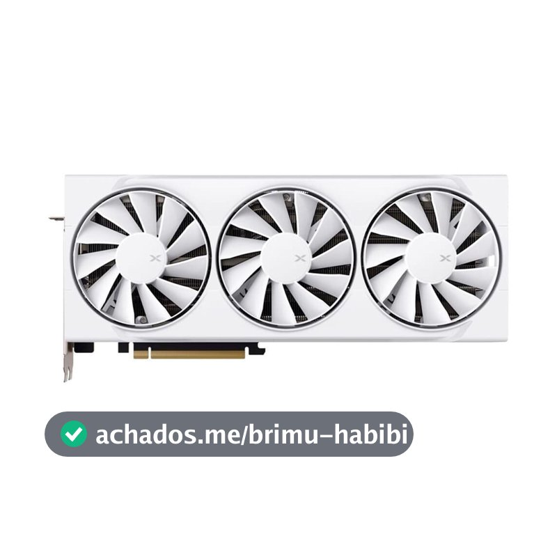 Placa de Vídeo XFX Swift RX 9070 XT WHITE TRIPLE FAN GAMING EDITION WITH AMD Radeon, 16GB, GDDR6, HDMI 3xDP, RDNA 4 - RX-97TSWF3W9