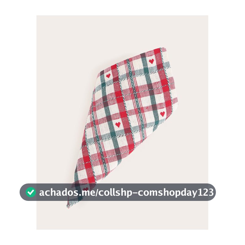 Kit guardanapo de tecido natal xadrez 2 peças - Multicor