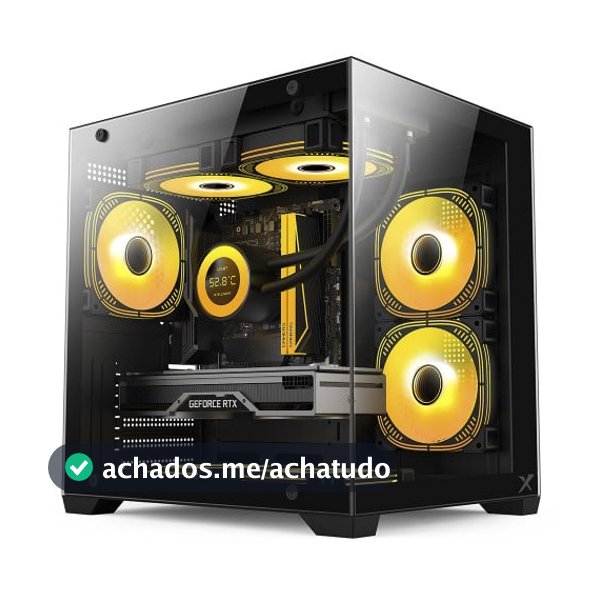Gabinete Gamer BRX Xtreme Glacier Mini Tower 3 Fans