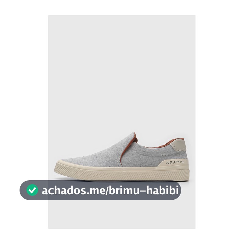 Tênis Masculino Aramis Slip On Cinza