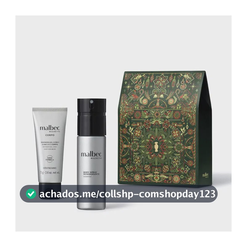 Kit Presente Natal Malbec Magnetic (2 itens)