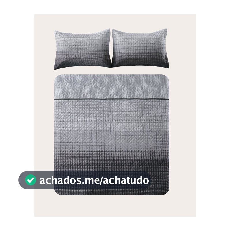 Kit colcha Boutis dupla face Naomi - CASAL Multicor