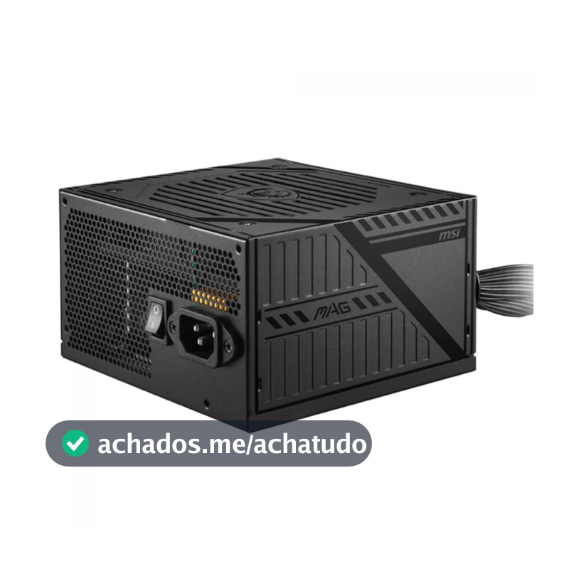 Fonte MSI MAG A650BNL 650W 80 Plus Bronze PFC Ativo