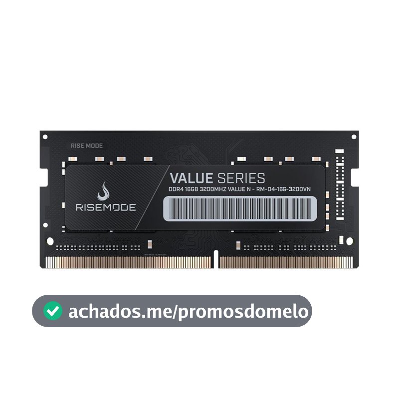 Memoria RAM Para Notebook Rise Mode Value, 16GB, 3200MHZ, DDR4, CL22 - RM-D4-16G-3200VN