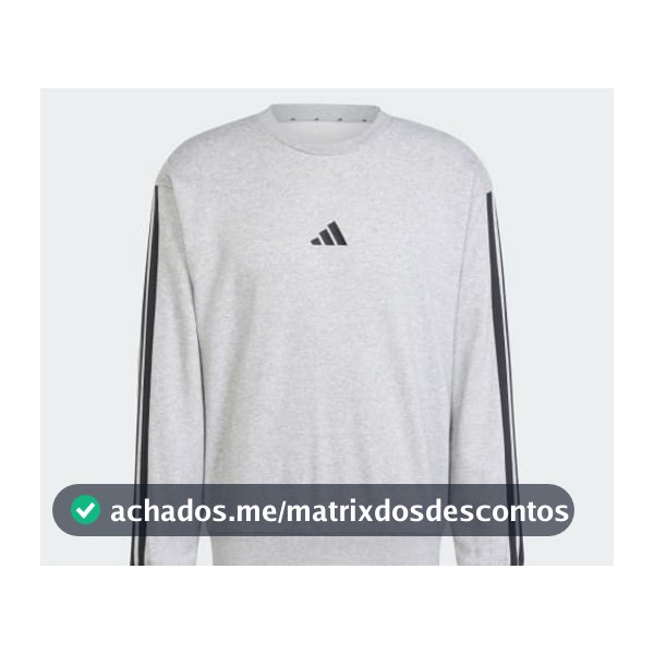 Moletinho Essentials Três Listras - Cinza adidas