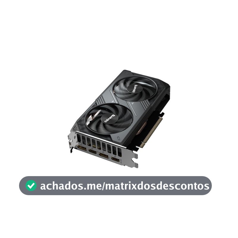 Placa de Vídeo Gigabyte RTX 5050 WINDFORCE 2 OC 8GB NVIDIA GeForce, 8GB GDDR6, 128bit,  DLSS, Ray Tracing - GV-N5050WF2OC-8GD