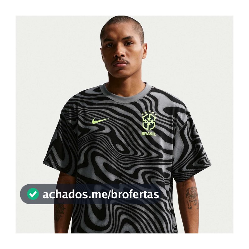 Camiseta Brasil Nike AOP Masculina