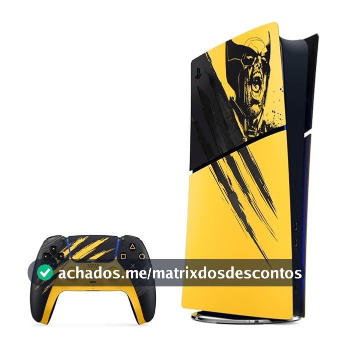 Console PlayStation 5 Sony Edição Digital Marvel's Wolverine Pacote de Edição Limitada, 825 GB, Amarelo - 1000056865