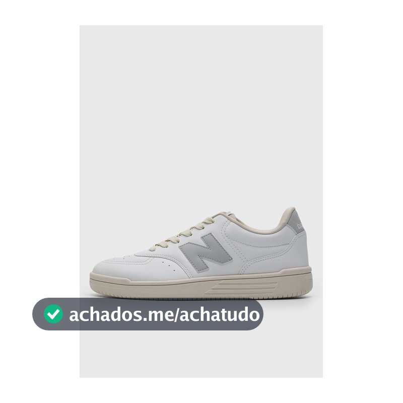 Tênis Feminino New Balance BB80 Branco e Cinza