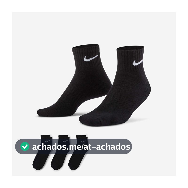 Meia Nike Everyday Cushion (3 Pares) Unissex