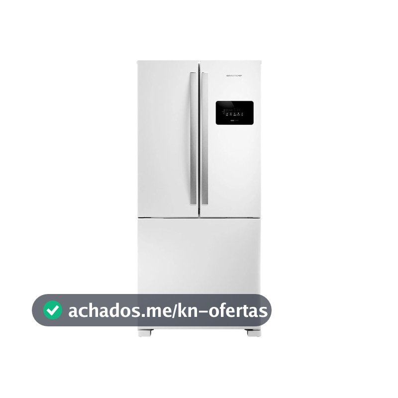 Geladeira Brastemp French Door Frost Free Inverter 559L com Safe Power e Fresh Box BRO85MB Branco 220V