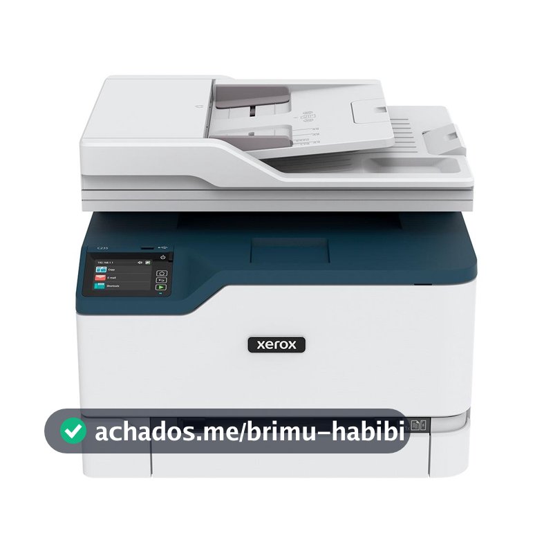 Multifuncional  Xerox Laser Color, Jato de Tinta, A4 24ppm, USB, Ethernet e Wireless - C235DNIMONO
