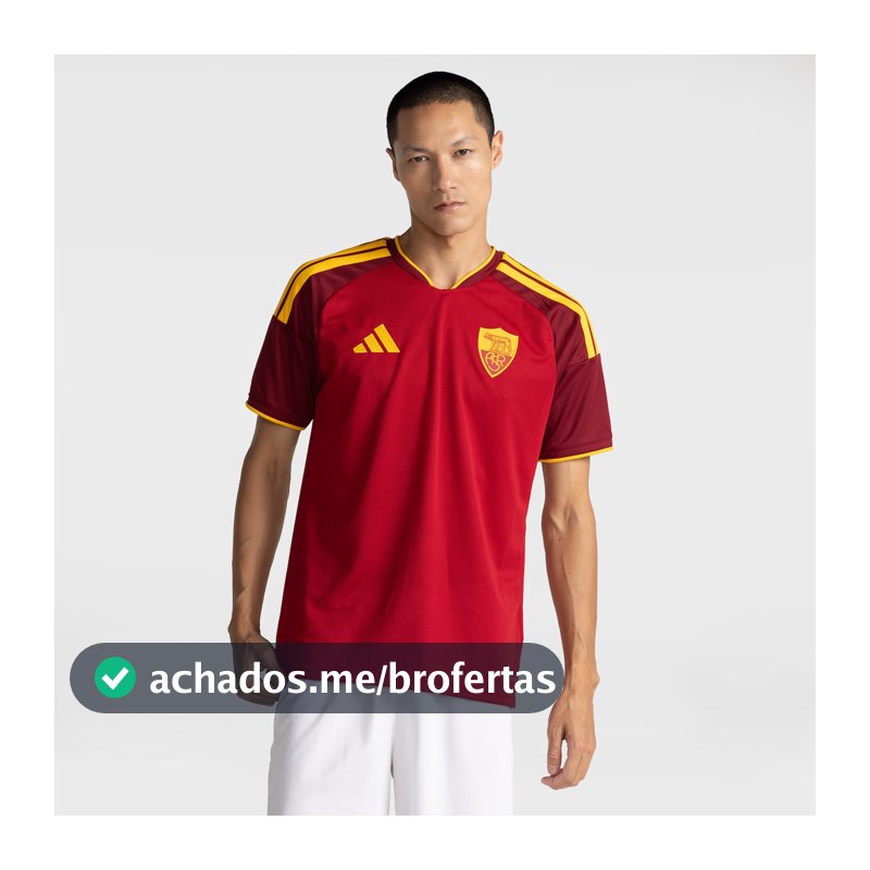 Camisa Roma I 2026/27 adidas Torcedor Masculina