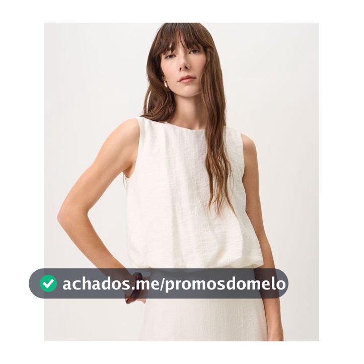 Blusa Balonê em Anarruga Texturizada Branco - Lojas Renner