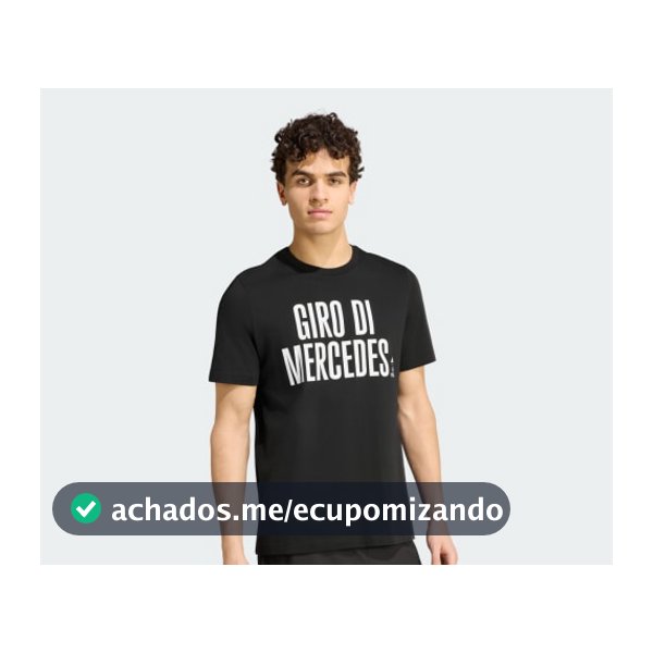 CAMISETA MERCEDES - AMG PETRONAS F1 TEAM GIRO DI MERCEDES - Preto adidas