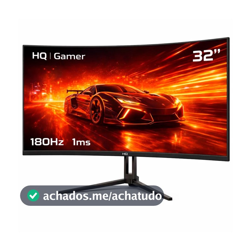 Monitor Gamer HQ Ultra 32" Curvo QHD IPS 180Hz 1ms
