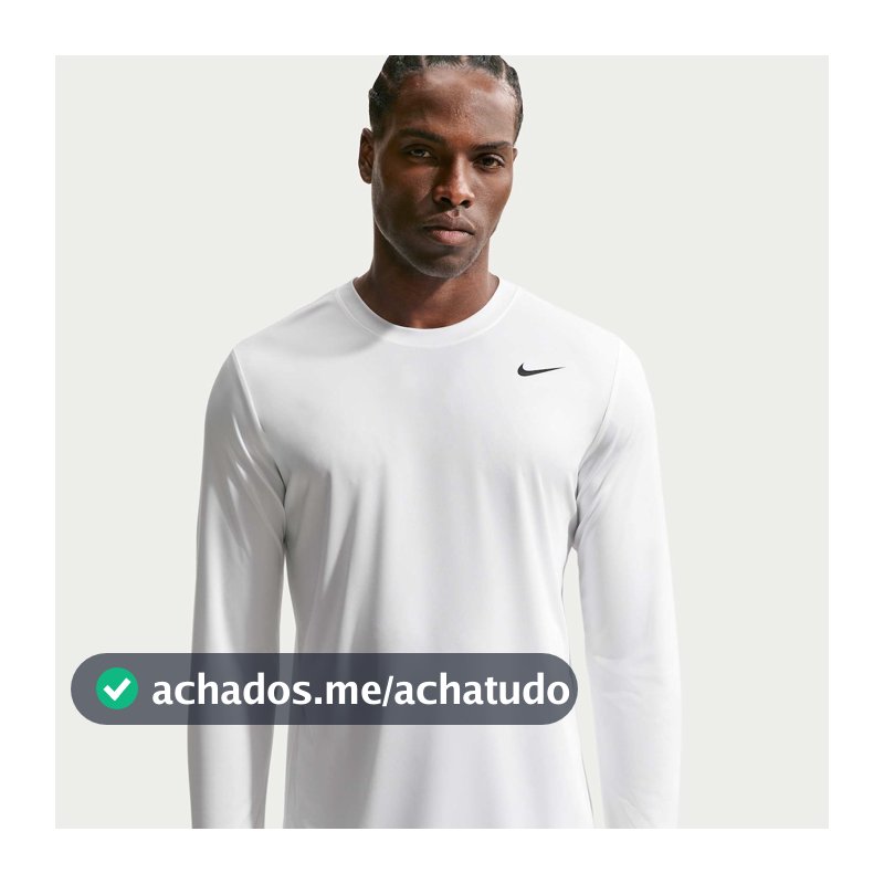 Camiseta Dri Fit Nike Manga Longa Flex Masculina