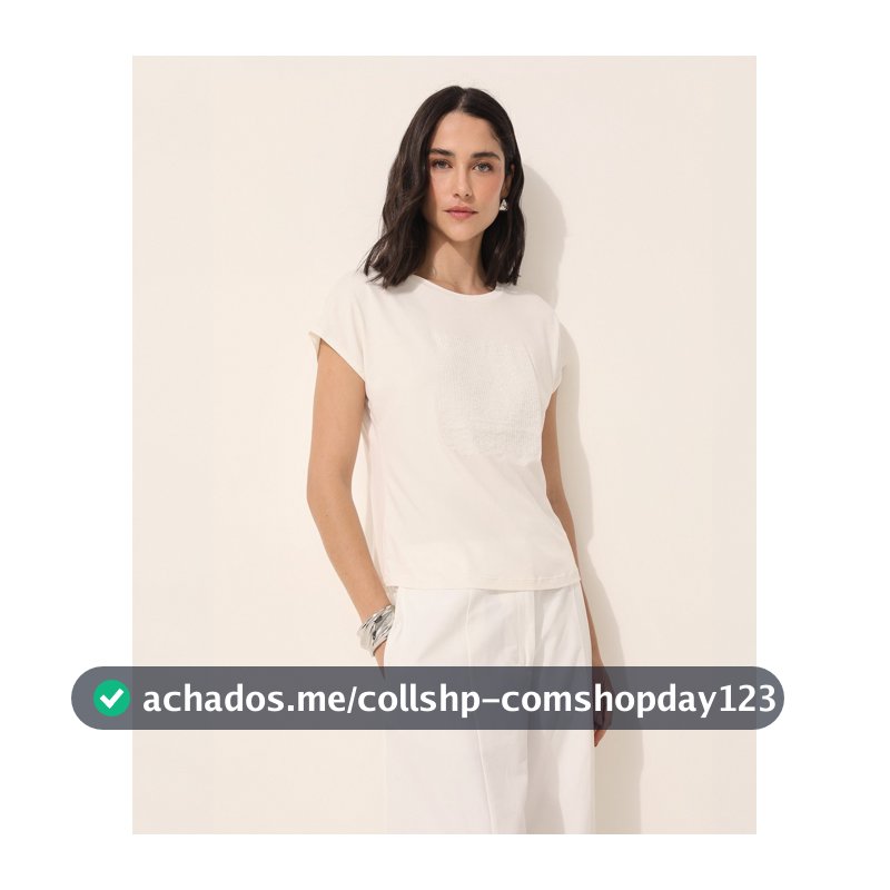 Blusa feminina em viscose texturizada - Branca