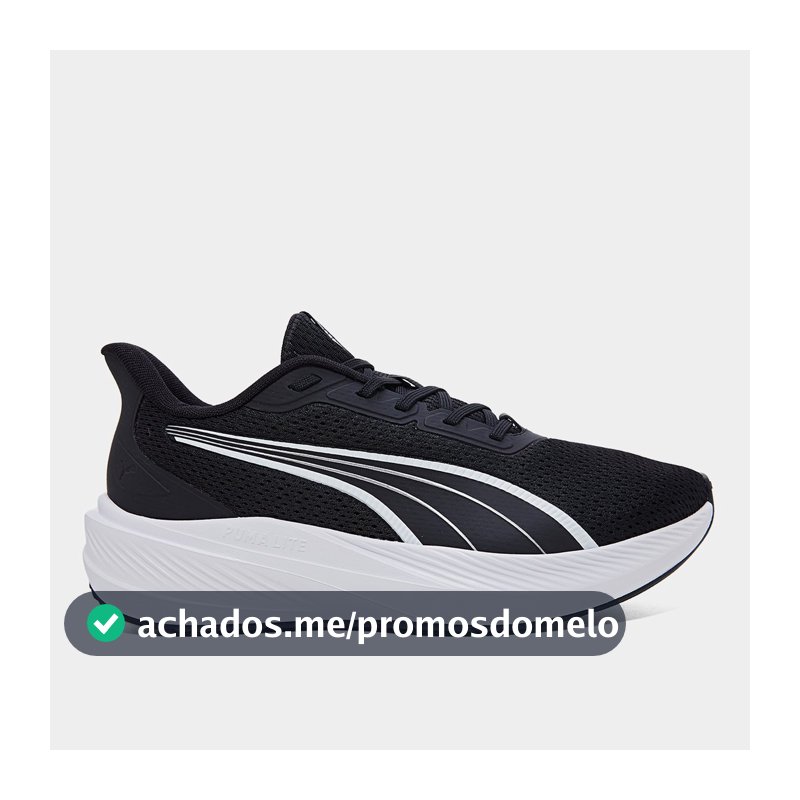 Tênis Puma Dasher Lite - Preto+Branco