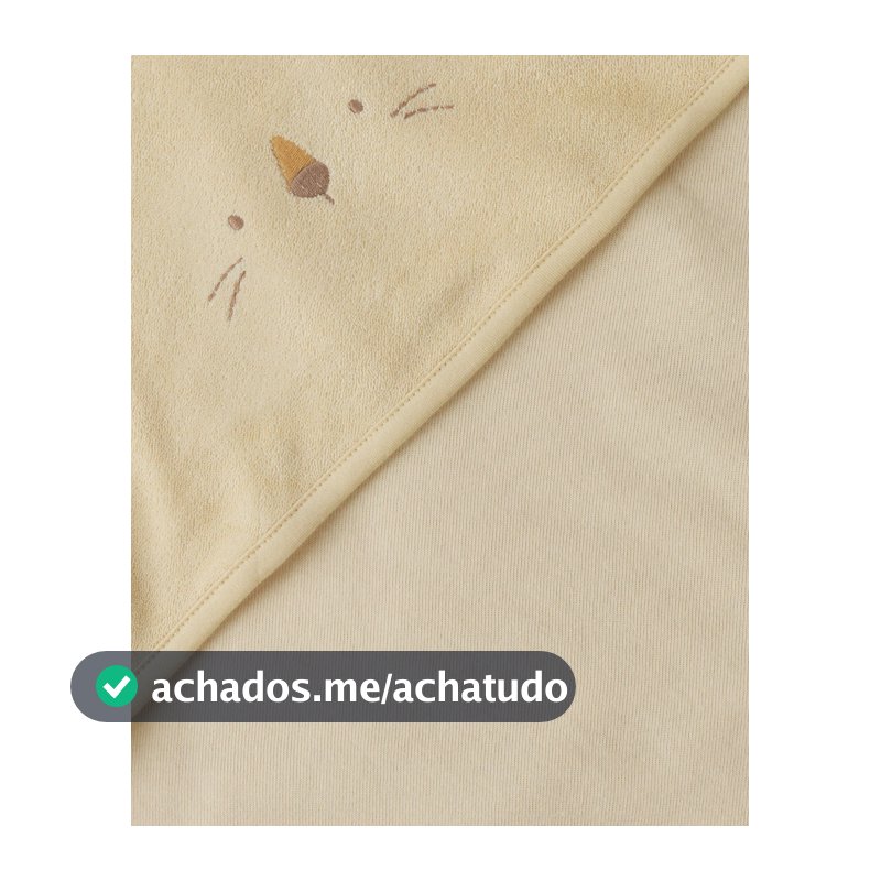 Kit toalha de banho bebê 2 peças leão - multicor