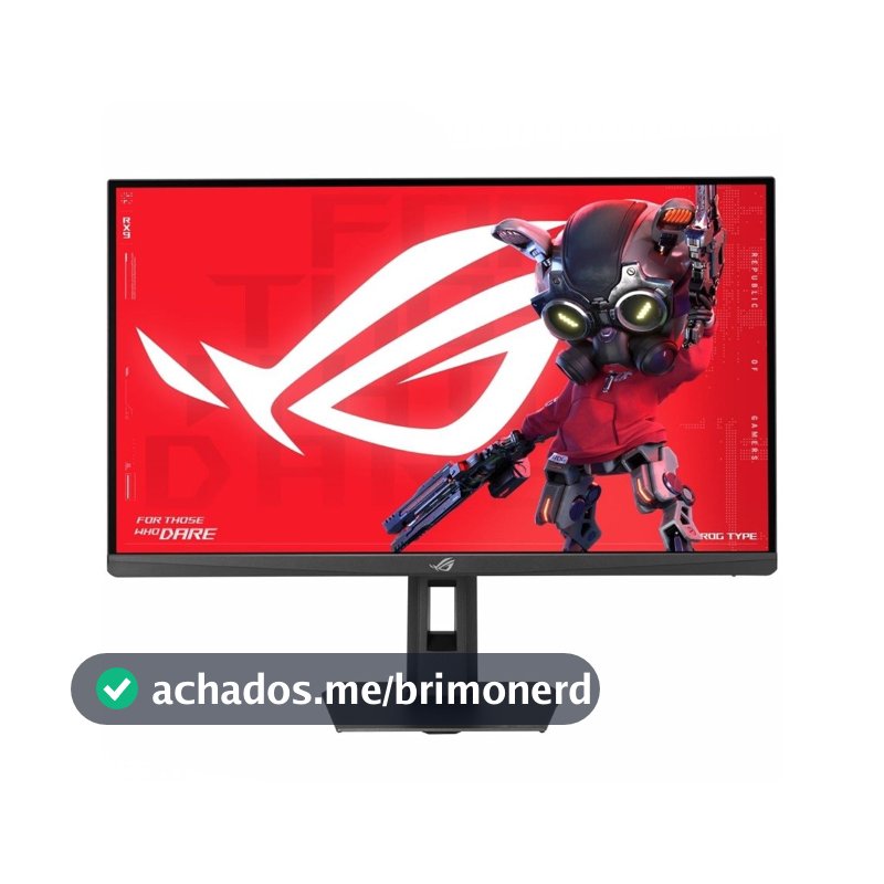 Monitor Gamer ASUS ROG Strix 27", QHD, 220Hz, 0.3ms, Fast IPS, VRR, G-Sync, FreeSync, HDR 400, Altura Ajustável - XG27ACSR