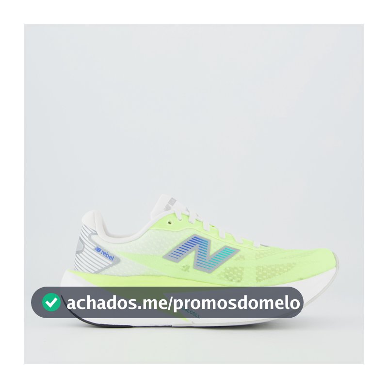 T�nis New Balance Fuelcell Rebel V5 Feminino Verde Claro