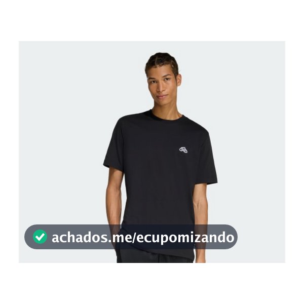 CAMISETA ESTAMPADA TRIM SUMMER SLIDE - Preto adidas