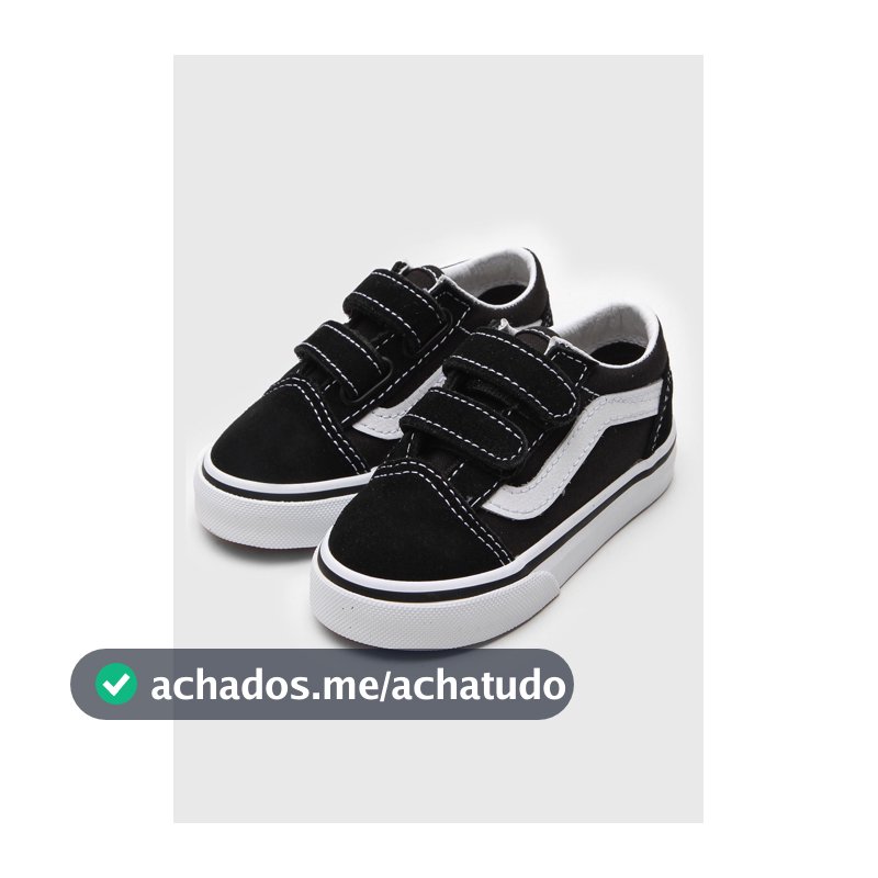 Tênis Infantil Vans Menino Td Old Skool V Preto