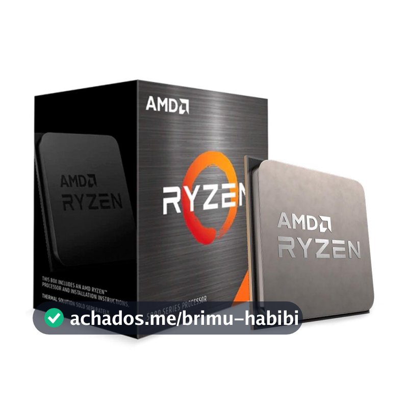 Processador AMD Ryzen 7 5700X, 3.4GHz (4.6GHz Max Turbo), Cache 36MB, 8 Núcleos, 16 Threads, AM4, Sem Vídeo Integrado - 100-100000926WOF