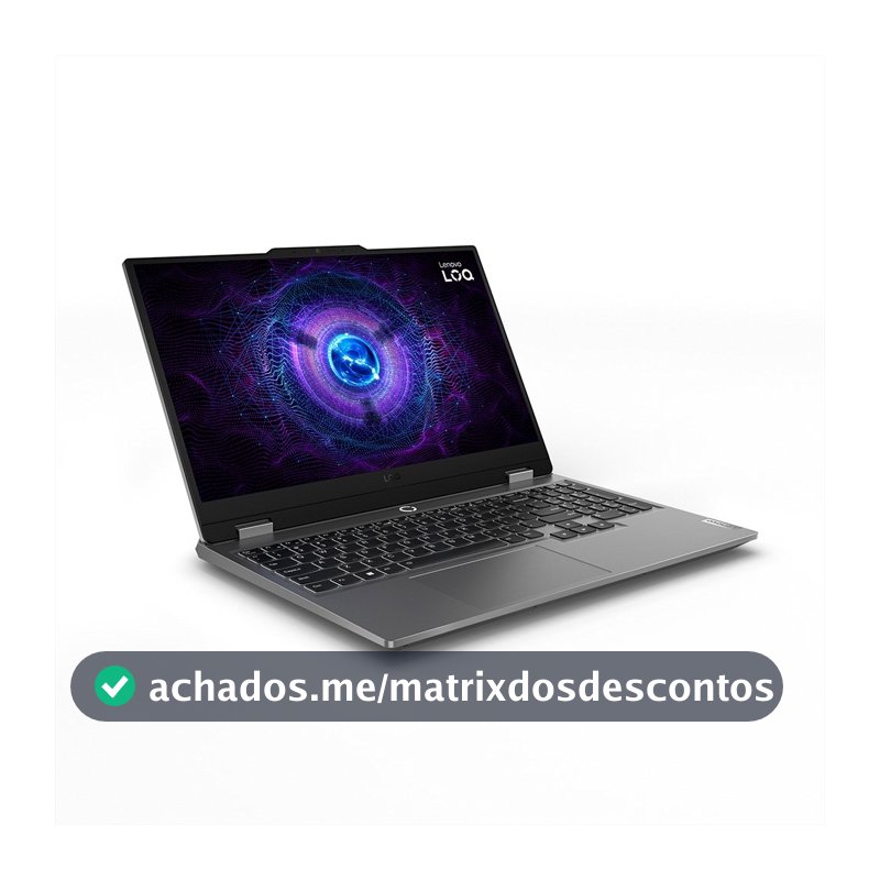 Notebook Gamer Lenovo LOQ 15IRX9, 15.6" Full HD 144Hz, Intel Core i5-13450HX, 16GB, 512GB SSD, NVIDIA RTX 4050, Linux - 83KHS00300