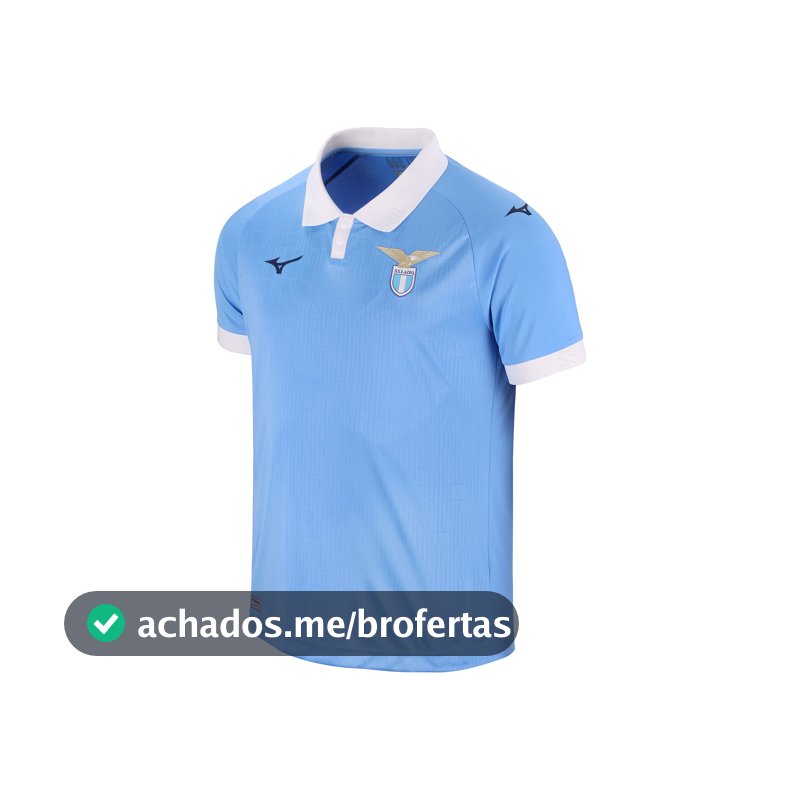 Camisa de Futebol Mizuno Home Jersey Lazio Masculina